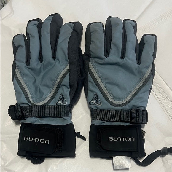Burton Blue and Gray Snow Gloves Medium - Picture 1 of 3